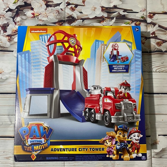 paw patrol diecast tower